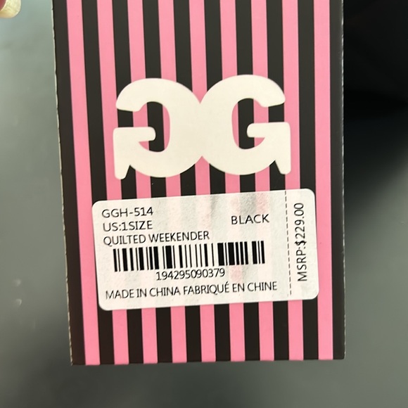 Gilda Paris Large Black Crossbody weekender Bag | GGH-514 very spacious NWT - Picture 6 of 7